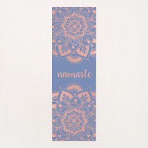 Namaste Rose Gold Mandala Blume Blau