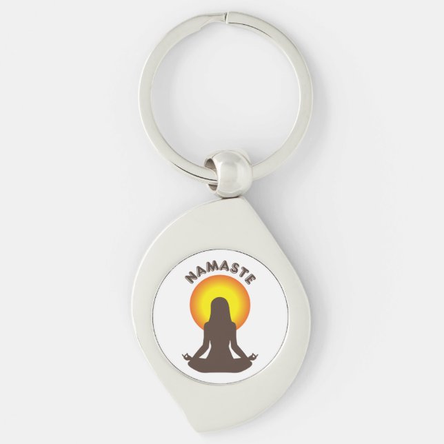 Namaste Schlüsselanhänger (Vorderseite)
