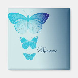 Namaste Schmetterlinge Magnet