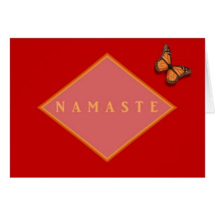 Namaste se réjouissent la carte