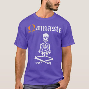 Namaste Skeleton Halloween Yoga Halloween Asanas T-Shirt
