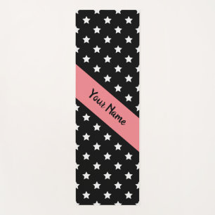 Namaste Stars Schwarz und Rosa mit Individuelle Na Yogamatte
