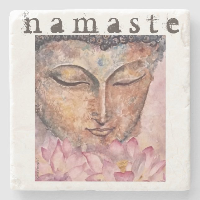 Namaste SteinUntersetzer (Vorderseite)