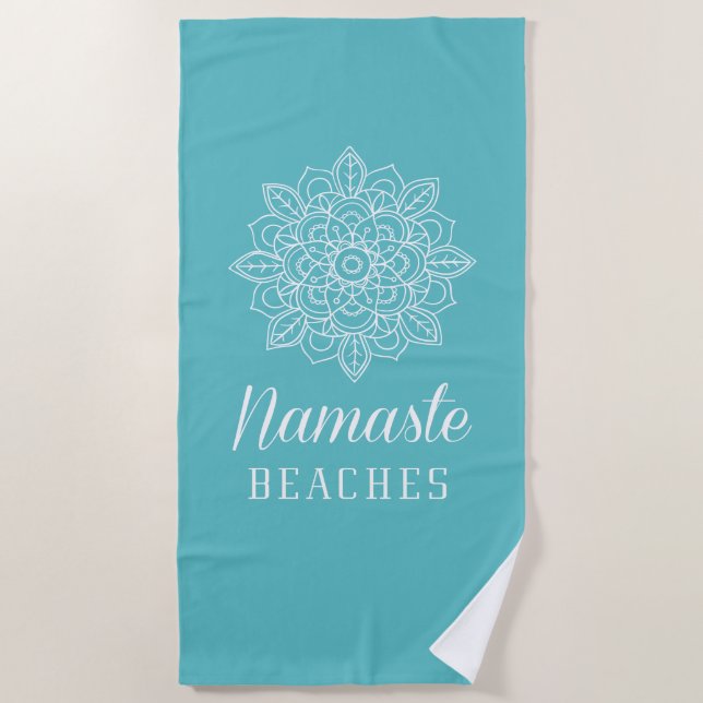 Namaste Strände Strandtuch (Vorderseite)