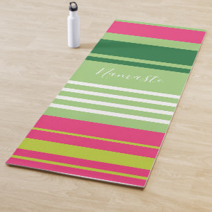 Namaste Stripes Yoga Mat Yogamatte