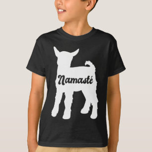 Namaste Süße Ziege Yoga T-Shirt