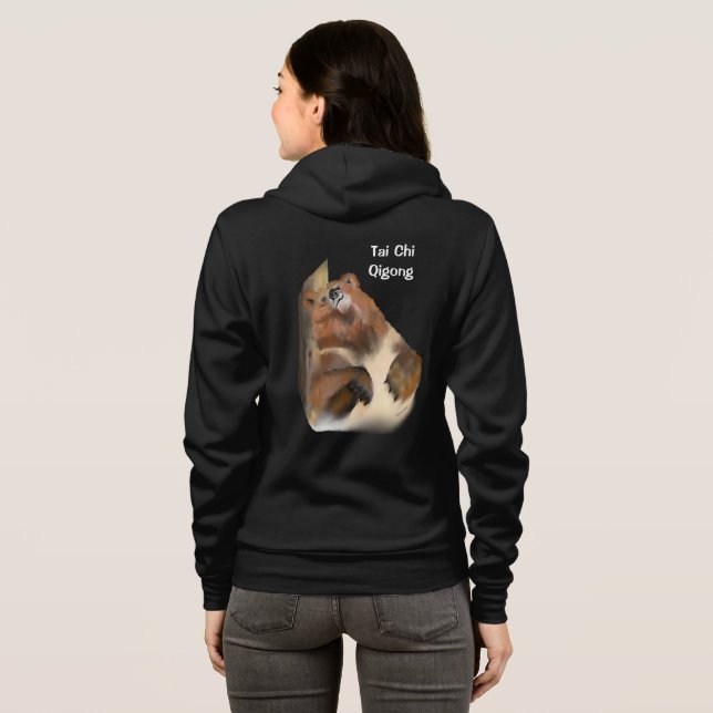 Namaste Tai Chi Qigong Hoodie (Schwarz voll)