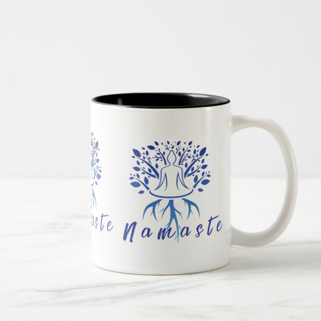 Namaste Tasse - Friedliches Minimalistisches Yoga- (Rechts)
