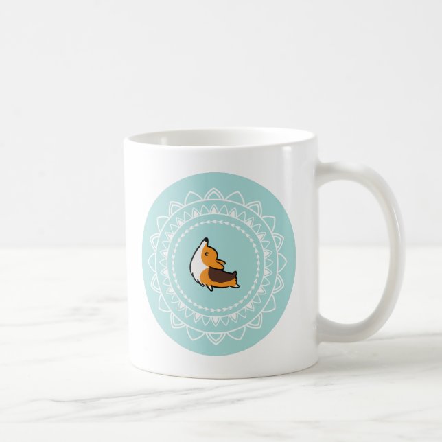 Namaste Tricolor Corgi-Tasse Kaffeetasse (Rechts)