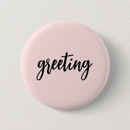 Namaste Vibes | Pfirsichrosa Yoga-Meditationsdesig Button