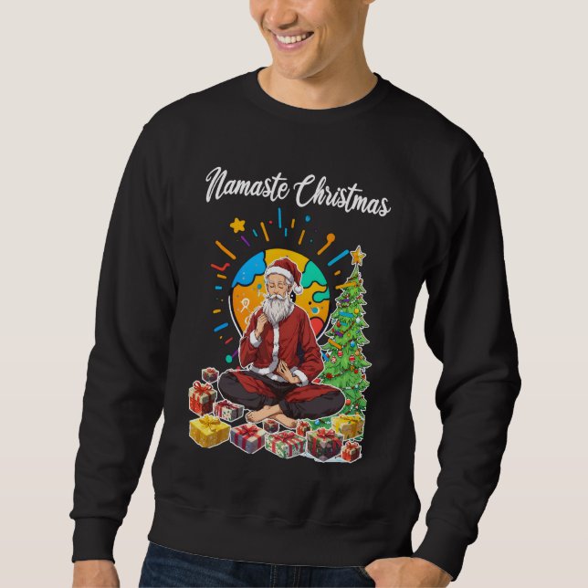 Namaste Weihnachten Sweatshirt (Vorderseite)