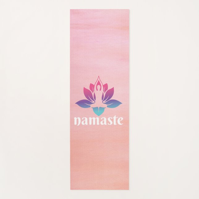 Namaste Yoga Anjali Mudra Sanskrit Greeting — Mind Yogamatte (Vorderseite)