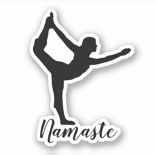 Namaste Yoga Aufkleber (Vorderseite)