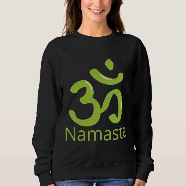 Namaste Yoga Design Sweatshirt (Vorderseite)