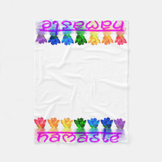 Namaste Yoga-Fleecethrow-Decke Fleecedecke