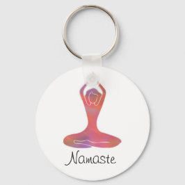 Namaste Yoga Girl Schlüsselanhänger