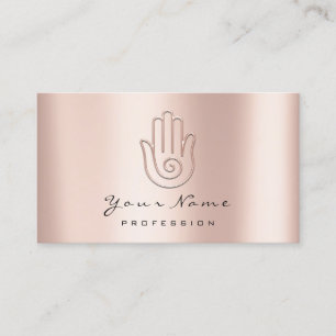 Namaste Yoga-Handmassage-Logo-Verabredungs-Karte Terminkarte