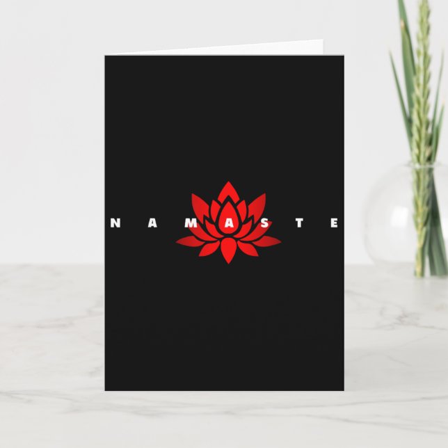 Namaste Yoga  Karte (Vorderseite)