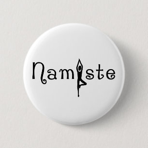 Namaste Yoga-Knopf Button