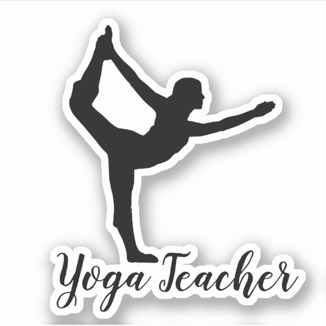 Namaste Yoga-Lehrer Aufkleber (Vorderseite)
