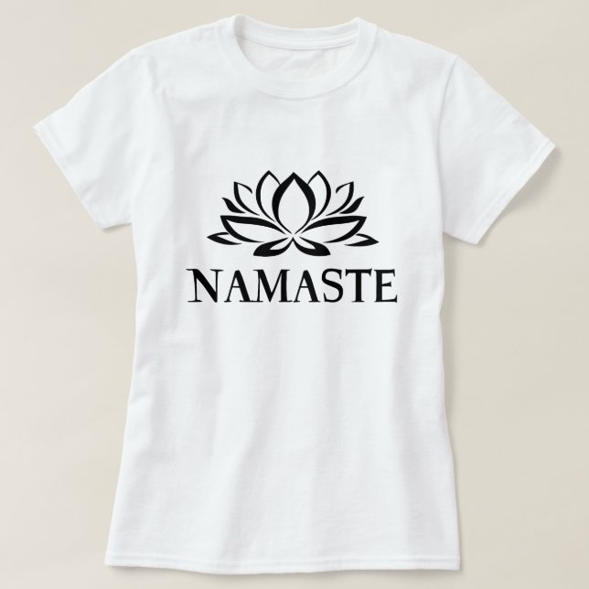 Namaste Yoga Lotus T-Shirt (Design vorne)