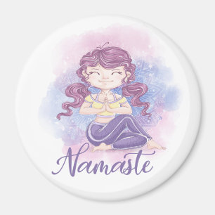 Namaste Yoga Mädchen Magnet