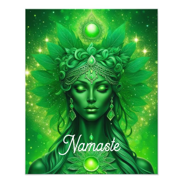Namaste, Yoga, Meditation, Frieden, Respekt Fotodruck (Vorne)