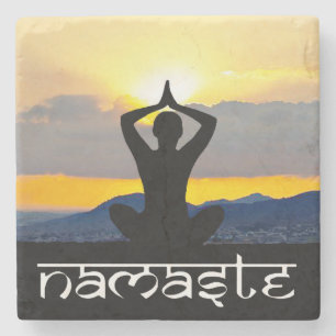 Namaste, Yoga-Sonnenaufgang, Untersetzer