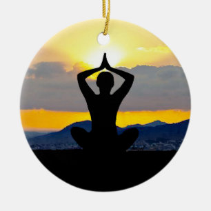 Namaste, Yoga Sunrise, Ornement de Noël