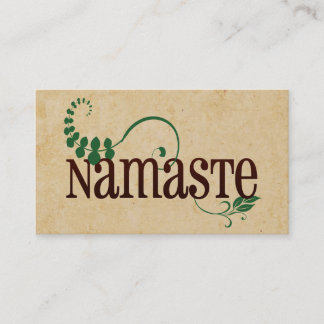 Namaste Yoga Visitenkarte
