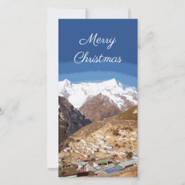 Namche Bazaar und Bergblick, Nepal Weihnachten