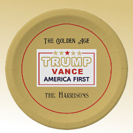 Name, 2025 Trump-Vance America First, 7-in-Round Pappteller