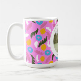 Name 30th brithday floral pink cute romantic Mug Kaffeetasse
