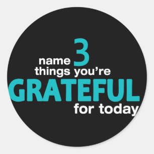 Name 3 Dinge... Kollektion Runder Aufkleber