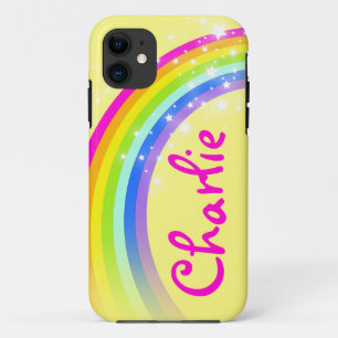 Name 7 Buchstabe Regenbogengelbe Telefonzelle Case-Mate iPhone Hülle
