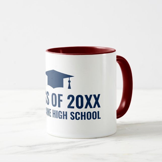 Name Abschluss Kaffeemaschine Tasse (VorderseiteRechts)