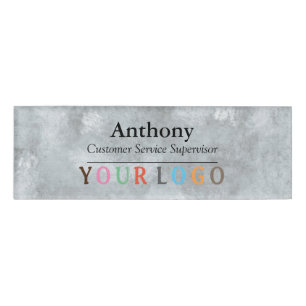 Name Abzeichen Magnet Custom Logo Mitarbeiter Groß Namenschild