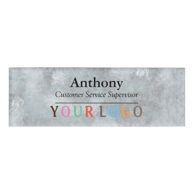 Name Abzeichen Magnet Custom Logo Mitarbeiter Groß Namenschild (Vorderseite)