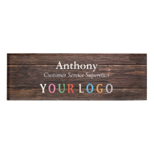 Name Abzeichen Magnet Custom Logo Mitarbeiter Groß Namenschild