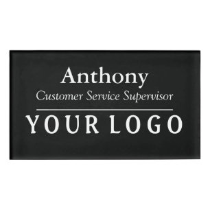 Name Abzeichen Magnet Custom Logo Mitarbeiter Groß Namenschild