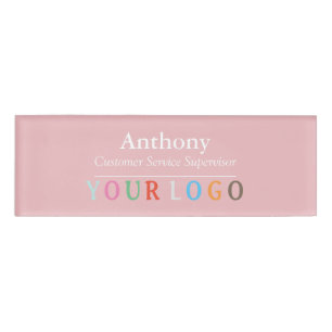 Name Abzeichen Magnet Custom Logo Mitarbeiter Groß Namenschild