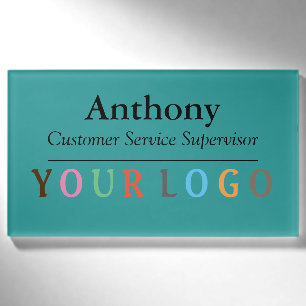 Name Abzeichen Magnet Custom Logo Mitarbeiter Groß Namenschild