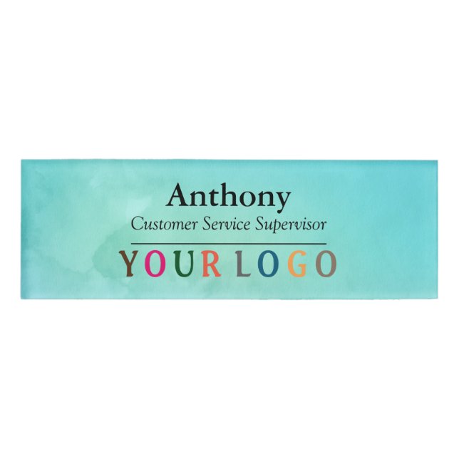 Name Abzeichen Magnet Custom Logo Mitarbeiter Groß Namenschild (Vorderseite)
