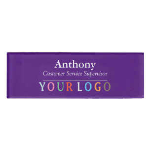 Name Abzeichen Magnet Custom Logo Mitarbeiter Groß Namenschild