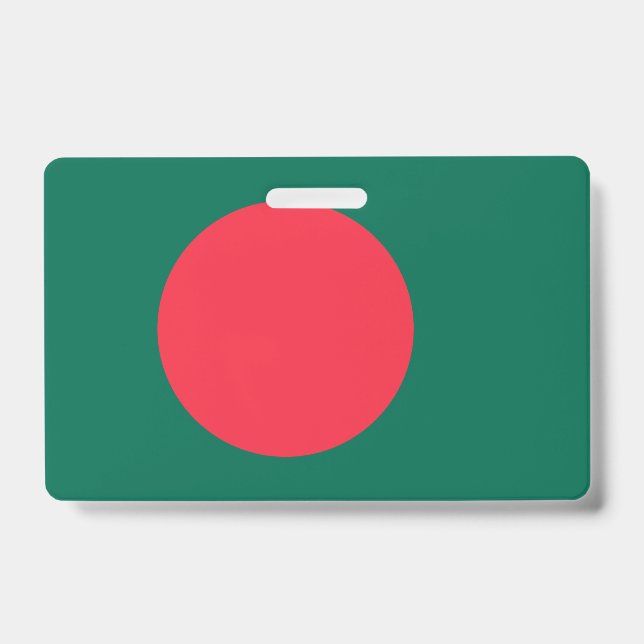 Name Abzeichen mit der Flagge Bangladeschs Ausweis (Vorderseite)