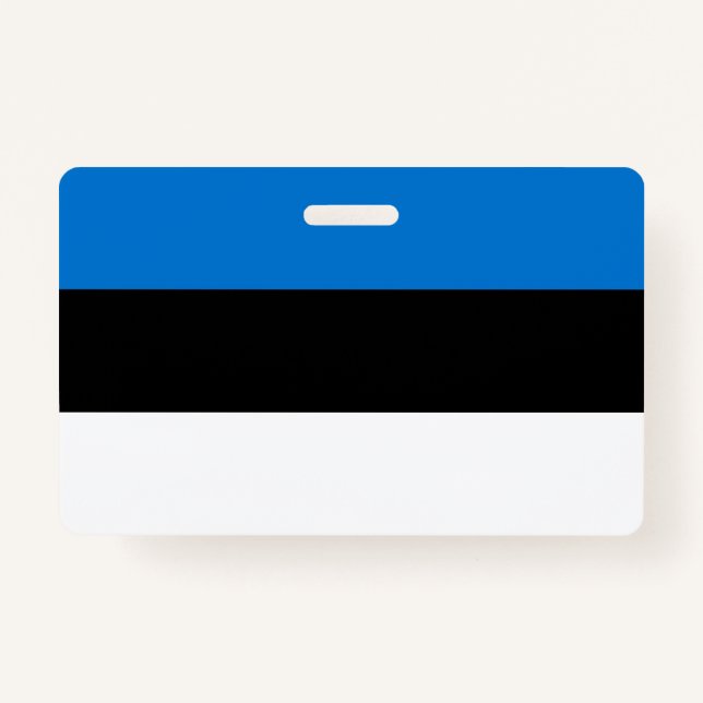 Name Abzeichen mit der Flagge Estlands Ausweis (Vorderseite)