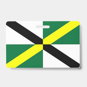 Name Abzeichen mit der Flagge von Monterey City Ausweis