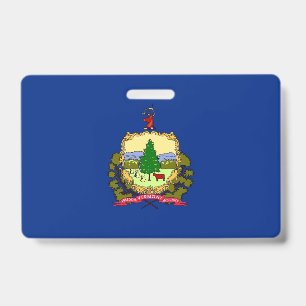 Name Abzeichen mit der Flagge von Vermont Staat, U Ausweis