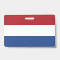 Name Abzeichen mit Flagge der Niederlande