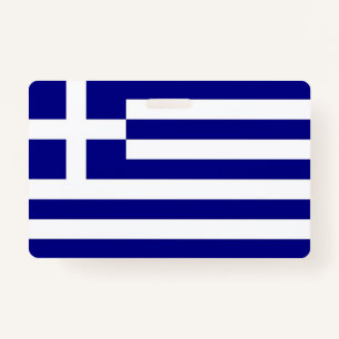 Name Abzeichen mit Flagge Griechenlands Ausweis